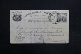 PEROU - Entier Postal De Lima Pour L 'Allemagne En 1906 - L 31515 - Peru