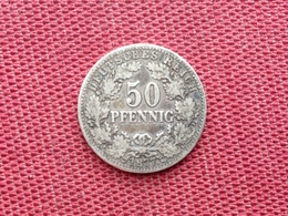 ALLEMAGNE Rare Monnaie De 50 Pfennig 1877 C Argent - 50 Pfennig