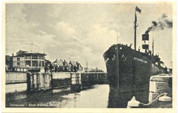 Terneuzen, Sluis Nieuwe Kanaal (met Stoomschip Zuid-Holland) (binnenscheepvaart) - Terneuzen