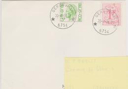 Relais Gerouville  1974 - Elström - Postmarks With Stars