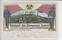 57 ALGRANGE Gruss Aus ALGRINGEN  Mines De Fer   Tres Belle Carte !!! - Autres & Non Classés