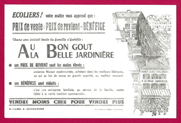 Buvard Publicitaire - Châlons Sur Marne - Au Bon Goût - À La Belle Jardinière - Textilos & Vestidos