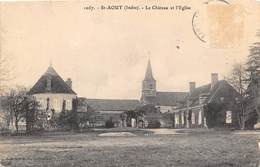 Saint Aout        36          Le Château Et L'Eglise           (voir Scan) - Autres & Non Classés