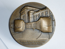 MULHOUSE-THANN  (68) : MEDAILLE COMMEMORATRICE TRAM-TRAIN De La VALLEE De La THUR – 12 DECEMBRE 2010 - Voir Les Scans - Spoorweg