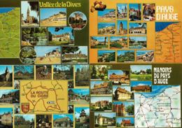 4 Cartes Postales "ROUTES TOURISTIQUES DE LA NORMANDIE"  - Neuves - Basse-Normandie