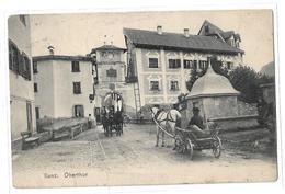 CPA Suisse Ilanz Oberthor Bel Attelage Voyagée 1909 Gebr Wehrli Kilchberg Zurich - Ilanz/Glion