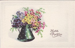 AK Herzliche Pfingstgrüsse - Vase Mit Blumen (41729) - Pentecostés