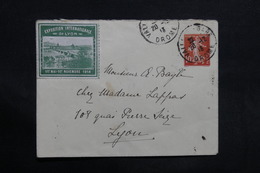 FRANCE - Vignettes De Lyon ( Recto Et Verso ) Sur Entier Postal De Valence Pour Lyon En 1913 -  L 31610 - Lettres & Documents