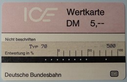 GERMANY - Test - ICE 1b - Typ 70 - 5DM - 1st Issue - VF Used - T-Series : Tests