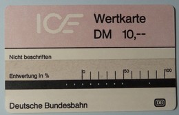 GERMANY - Test - ICE 2a - 10DM - 1st Issue - VF Used - T-Series: Testkarten