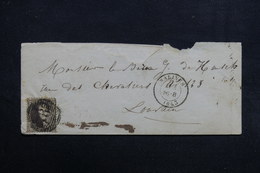 BELGIQUE - Enveloppe De Malines Pour Louvain En 1863 , Affranchissement Plaisant -  L 31672 - 1849-1865 Medaglioni (Varie)