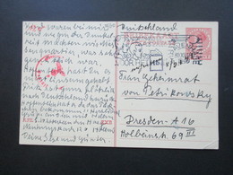 Niederlande 1940 Zensurbeleg Der Wehrmacht Ganzsache An Frau Geheimrat Von Petrikowsky In Dresden - Lettres & Documents