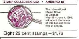 UNITED STATES (USA), 1986, Booklet 153, Ameripex,  Mi 0-113 - 2. 1941-80