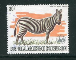 BURUNDI- Y&T N°870- Oblitéré (zèbres) WWF- Assez Rare!!! - Usados