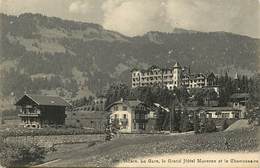 Pays Div- Ref T992- Suisse - Villars - La Gare , Le Grand Hotel Muveran Et Le Chamossaire  - - Villars-les-Moines