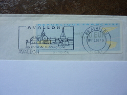 2004  Cachet AVALLON Sur Enveloppe (adresse Cachée) - 2000 « Avions En Papier »