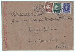 1942 - Lettre Avec Censure Nazi De Presov à Prague Et Y&T N° 44 - 45 Et 46A - FRANCO DE PORT - Cartas & Documentos