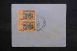 INDE - Affranchissement France Libre Sur Enveloppe , Oblitération De Pondichery  En 1945 - L 31742 - Covers & Documents