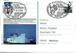 BRD Bildpostkarte 60 Pf. WSt. Sehenswürdigkeiten Bavaria München P139 W 5/69 ZF "Weil Am Rhein" SST 19.3.94 STUTTGART 50 - Geïllustreerde Postkaarten - Gebruikt