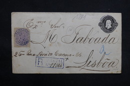 BRÉSIL - Entier Postal En Recommandé Pour Lisbonne En 1891 - L 31766 - Entiers Postaux