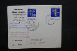 BELGIQUE - Enveloppe Par Ballon En 1971 , Voir Cachets - L 31801 - Lettres & Documents