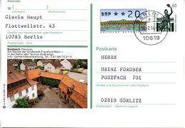 BRD Bildpostkarte 60 Pf. WSt. Sehenswürdigkeiten Bavaria München P139 W 4/63 ZF "Sulzbach" TST 18.2.94 BERLIN - Postales Ilustrados - Usados