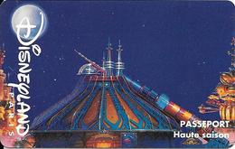 PASS-DISNEYLANDPARIS -1996-SPACE MOUNTAIN-ADULTE-V° N° S 039609 HORIZONTAL En HAUT-VALIDE 1 JOUR-TBE- - Passaporti  Disney