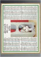 CALENDRIER 1970 CHAT ET SOURIS IMPRIMEUR OBERTHUR - Grand Format : 1961-70