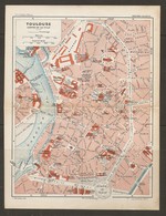 CARTE PLAN 1930 - TOULOUSE MANUFACTURE De TABAC CASERNE CLAUZET Anc. CASERNE De La MISSION - Topographische Karten