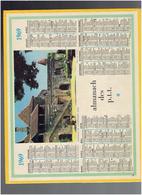 CALENDRIER 1969 CHATEAU DE LOUBRESSAC LOT IMPRIMEUR OBERTHUR - Grand Format : 1961-70