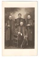 Carte Photo Originale Militaria Le PUY (43) Groupe De 4 Soldats 86 ème Régiment 9ème Compagnie - Uniformes, Baïonnettes - Uniformen