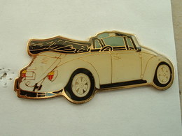 PIN'S VOLKSWAGEN COX DECAPOTABLE - GRAND MODELE : L = 55mm - Volkswagen