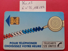 Ko15 .610 Cordon Bleu Cartonné 120u SC4onSE - Texte 7 Sous E - Trou 7 - Lot 6 PE N°106084 - Telefonschnur (Cordon)