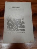1854 - MODENA - REGOLAMENTO PER I SEQUESTRI SANITARI - Decreti & Leggi