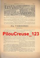 ANDORRE ESPAGNOL - LES VALLS D'ANDORRA - Revue - 1er Numéro Du 19/01/1919 De La Revue - 4 Pages - BON ETAT - [1] Jusqu' à 1980