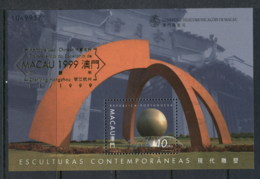 Macau 1999 Sculpture Opt Macau '99 MS MUH - Used Stamps