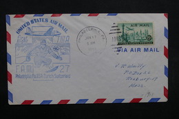 ETATS UNIS - Enveloppe 1er Vol Philadelphia / Zurich En 1949 , Voir Cachet  - L 31956 - 2c. 1941-1960 Cartas