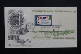 ETATS UNIS - Enveloppe FDC En 1966 - SIPEX - L 31993 - 1961-1970