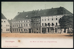 AK/CP Stavenhagen  Markt   Hotel    Ungel/uncirc. Ca 1908   Erhaltung/Cond. 2  Nr. 00804 - Waren (Mueritz)