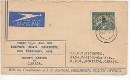 AIR MAIL LETTER 18 02 1938 #123 - Aéreo