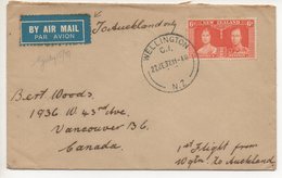 AIR MAIL LETTER 1937 #132 - Airmail