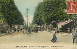 PARIS  Boulevard Des Capucines  CAFE AMERICAIN - Cafés, Hotels, Restaurants