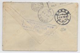 1938 - ENVELOPPE De ASNIERES (SEMEUSE + PAIX) => BRNO (TCHECOSLOVAQUIE) "ARRIVEE PAR AVION" - 1960-.... Cartas & Documentos