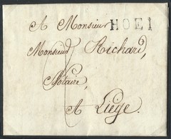 L. 1821 Marque HOEI + "2" Pour Liège - 1815-1830 (Hollandse Tijd)