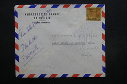 BOLIVIE - Enveloppe De L 'Ambassade De France Pour La France - L 32048 - Bolivia