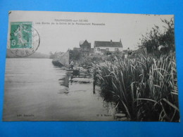 27 ) Tournedos-sur-seine - Les Bords De La Seine Et Le Restaurant Rousselin : Année 1913 : EDIT : Rousselin - Altri Comuni