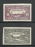 KUBA Cuba MATANZAS Province Local Revenue Tax Stamps 10 & 20 C (*) - Unused Stamps