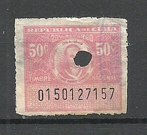 KUBA Cuba Revenue Tax Stamp O - Unused Stamps