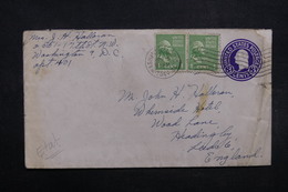 ETATS UNIS - Entier Postal + Compléments De Washington Pour Le Royaume Uni En 1944 - L 32079 - 1941-60