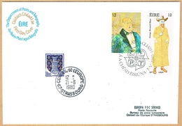 EUROPA FDC SERVICE . TIRAGE LIMITE Nr:60/20. DU CONSEIL DE L'EUROPE STRASBOURG . BAILE-ATHA-CLIATH .7.5.1980. IRLANDE . - Storia Postale